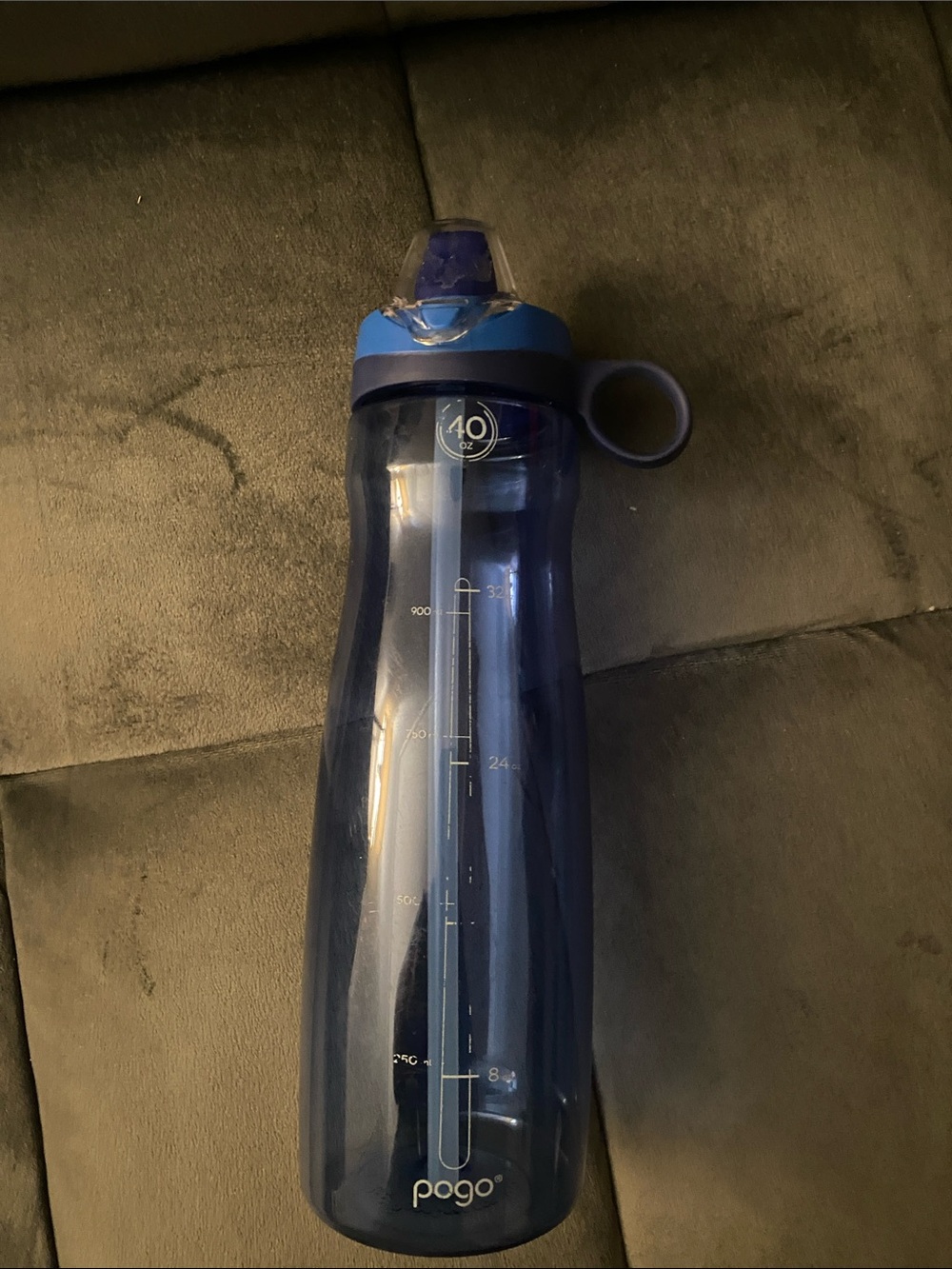Pogo 40oz Men's Dark Blue Sport Water Bottle